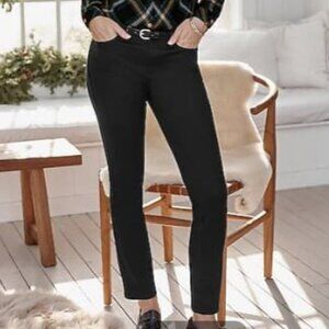 J.Jill Denim Authentic Fit Slim Ankle Black Jeans Leg Stretch Pants Plus Size 18